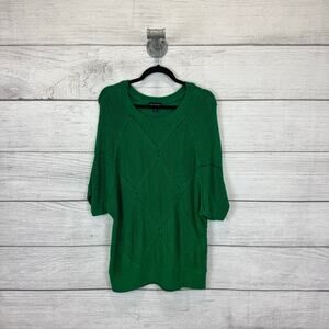 I.N. Studio Green Crew Neck Sweater